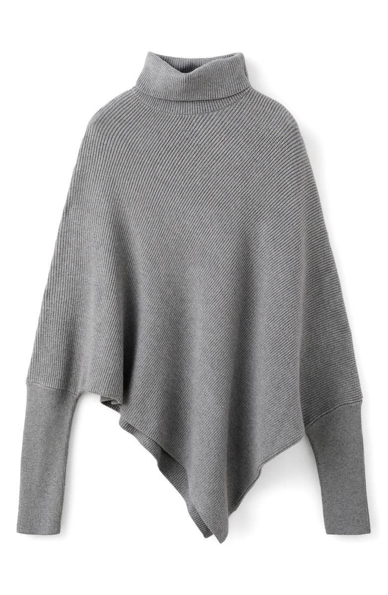 MANGO Asymmetric Turtleneck Sweater, Main, color, 