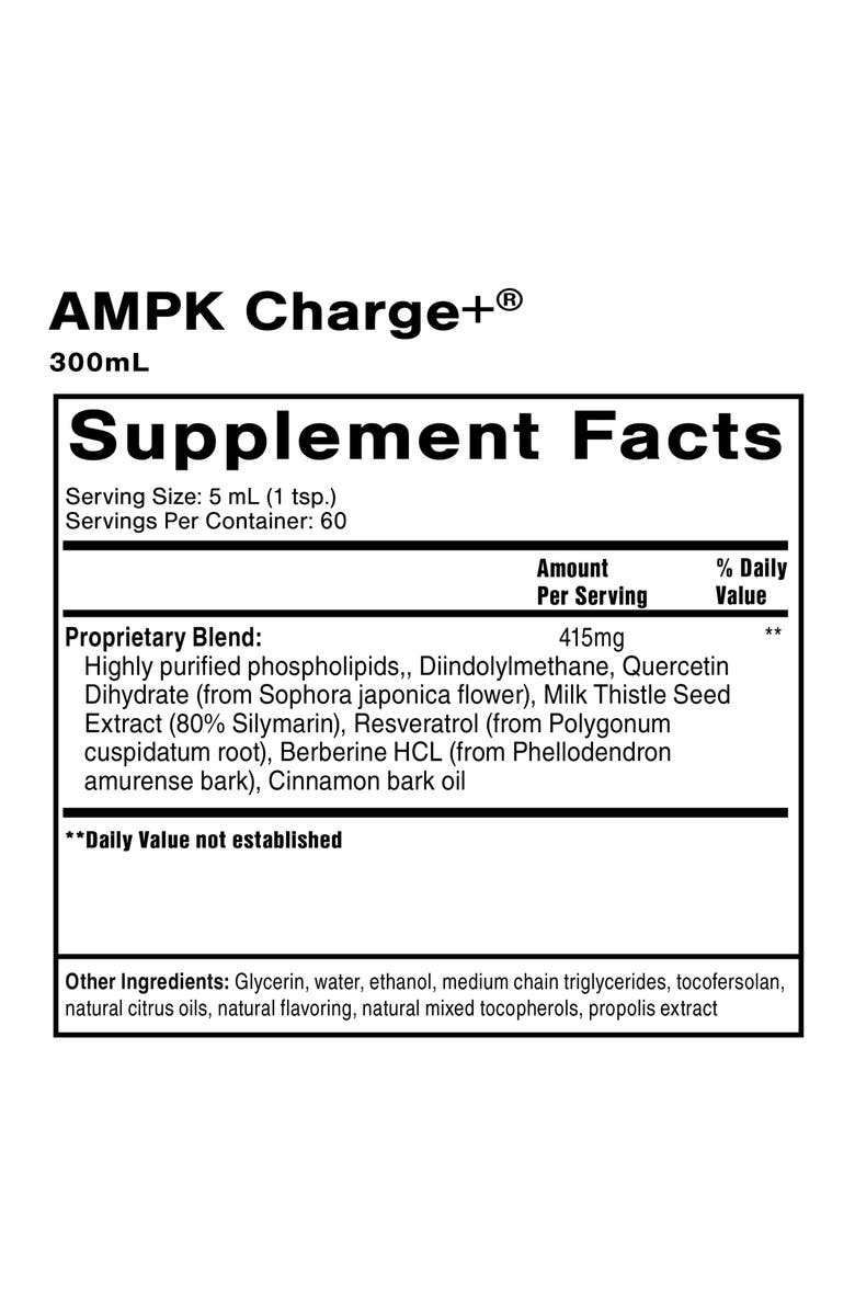 Quicksilver Scientific AMPK Charge Plus Metabolic Energy Support Supplement, Alternate, color, NO COLOR