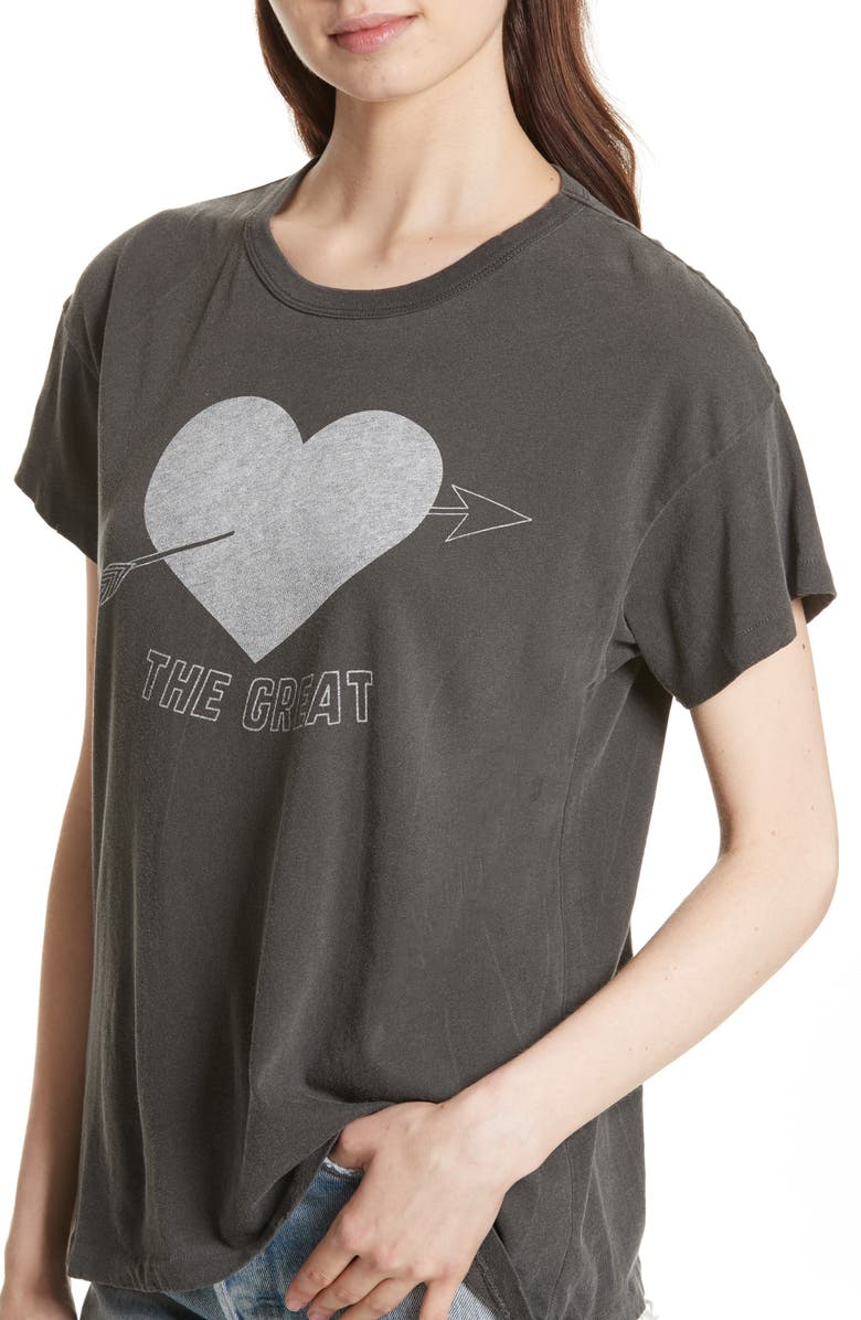 THE GREAT. The Boxy Crew Tee, Alternate, color, 