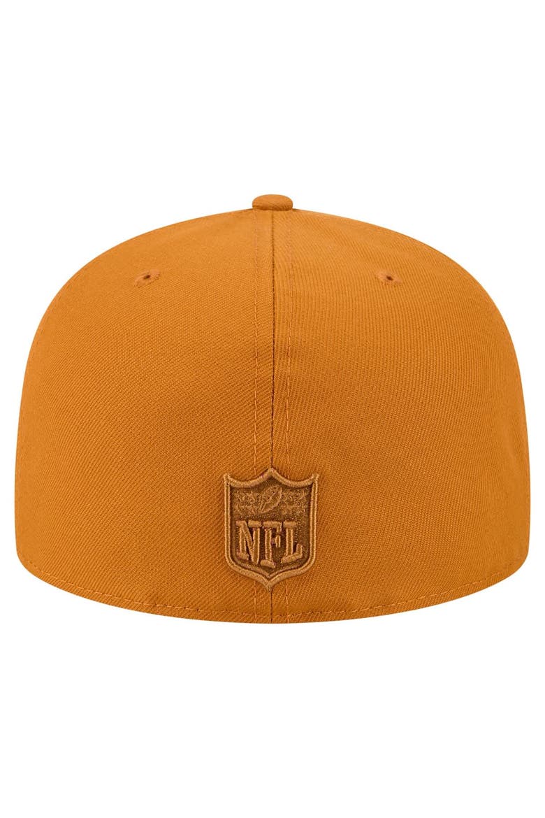 Men's New Era  Brown Pittsburgh Steelers Color Pack A-Frame 59FIFTY Fitted Hat, Alternate, color, Brown