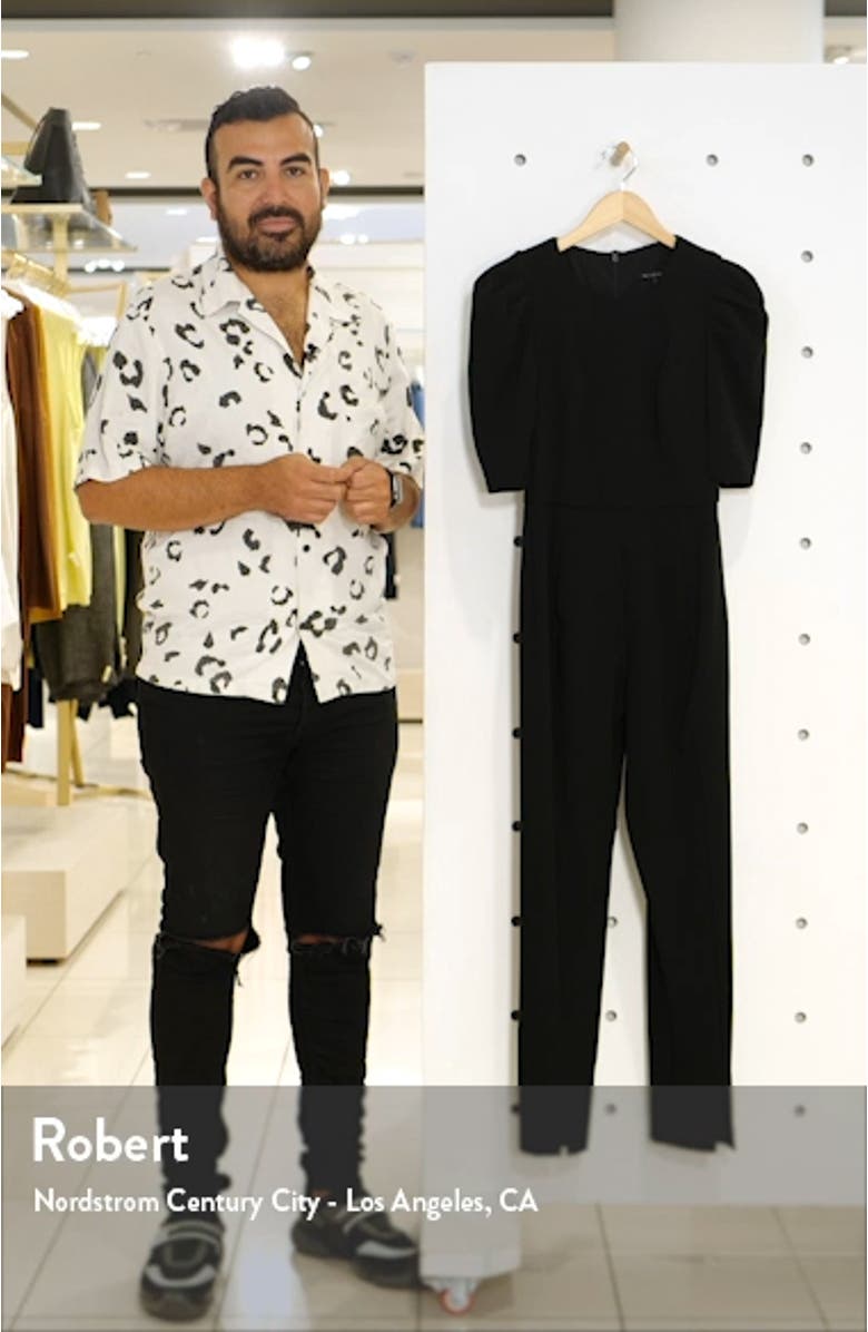 Russo Puff Shoulder Jumpsuit, sales video thumbnail