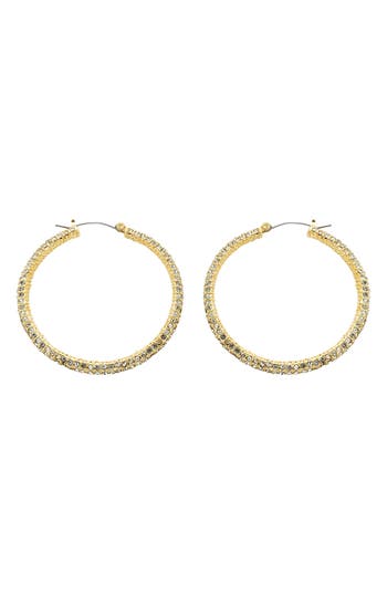 Panacea Cz Pavé Hoop Earrings