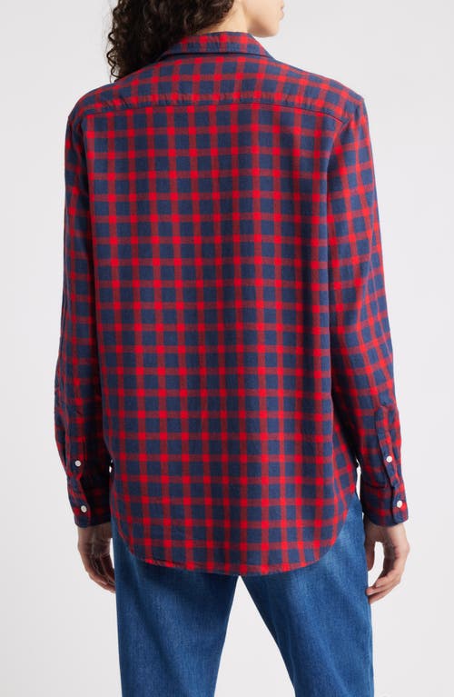Frank & Eileen Eileen Relaxed Button-up Shirt In Purple