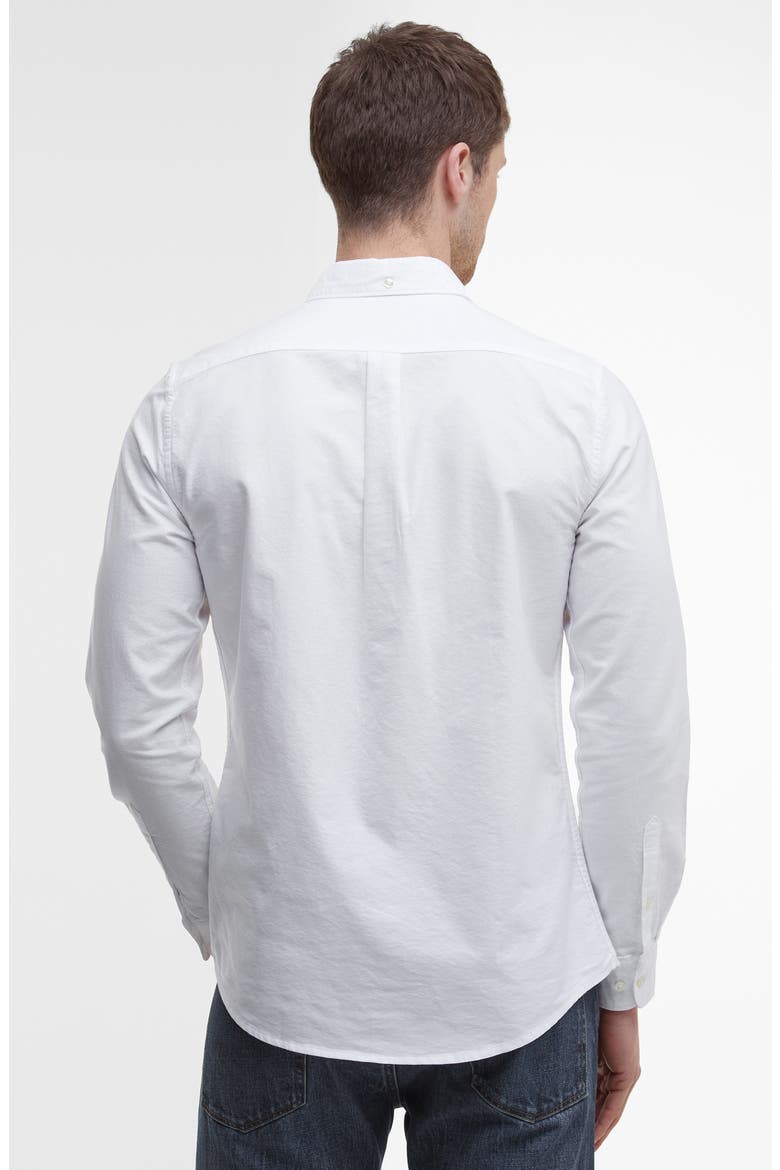 Oxtown Tailored Fit Cotton Button-Down Shirt, Alternate, color, WHITE