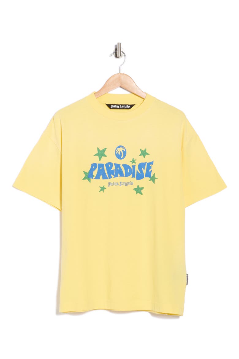 Paradise Logo Graphic T-Shirt, Alternate, color, YELLOW