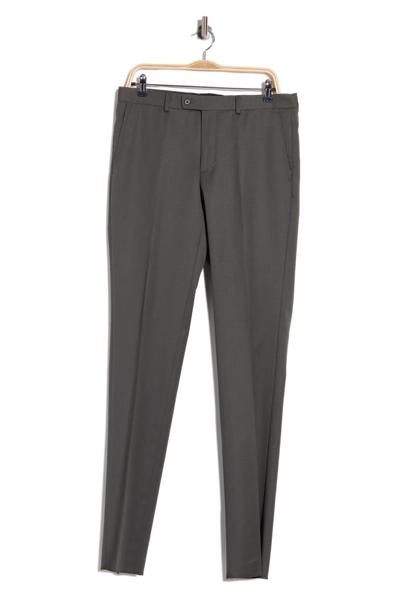 Solid Wool Pants, Main, color, OLIVE