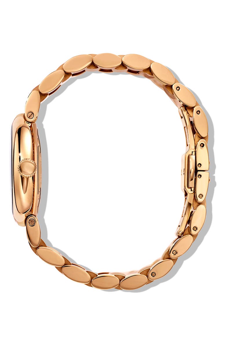 Marc Jacobs Women's The Round Silver Dial Rose Gold Bracelet Watch, 32mm, Alternate, color,