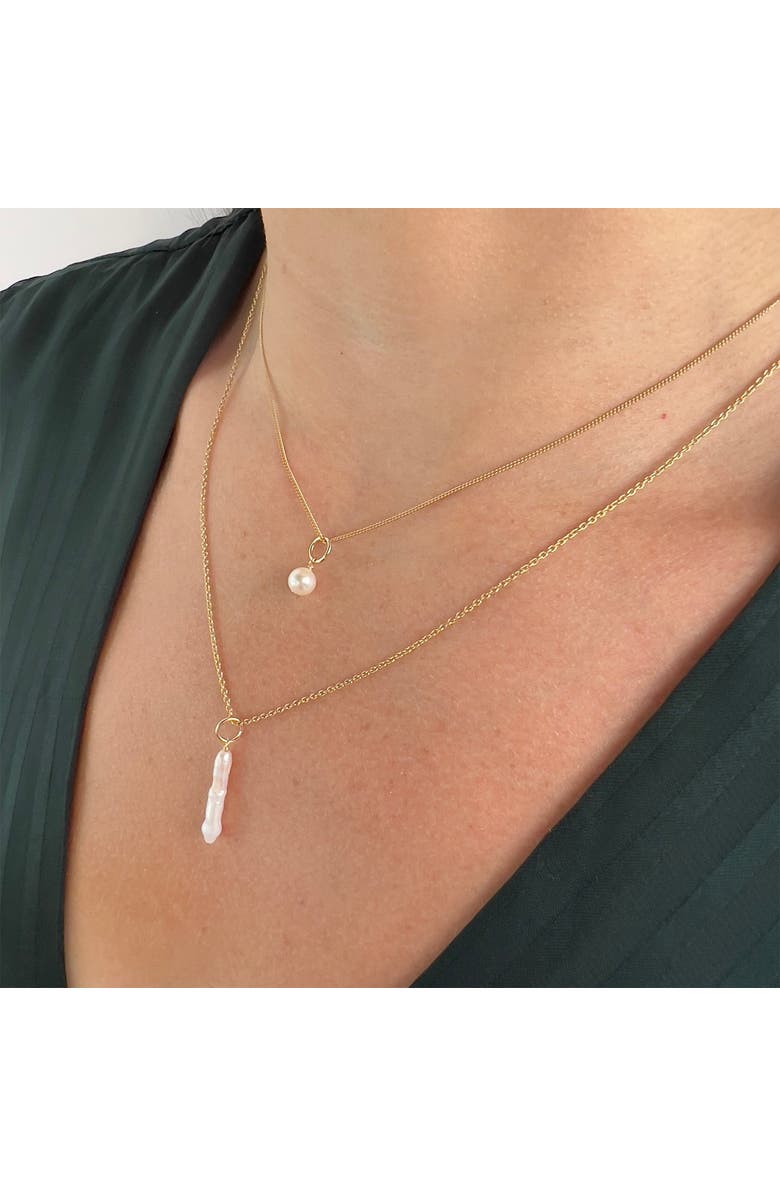 Astor & Orion Paloma Pearl Necklace Gold, Alternate, color, Gold