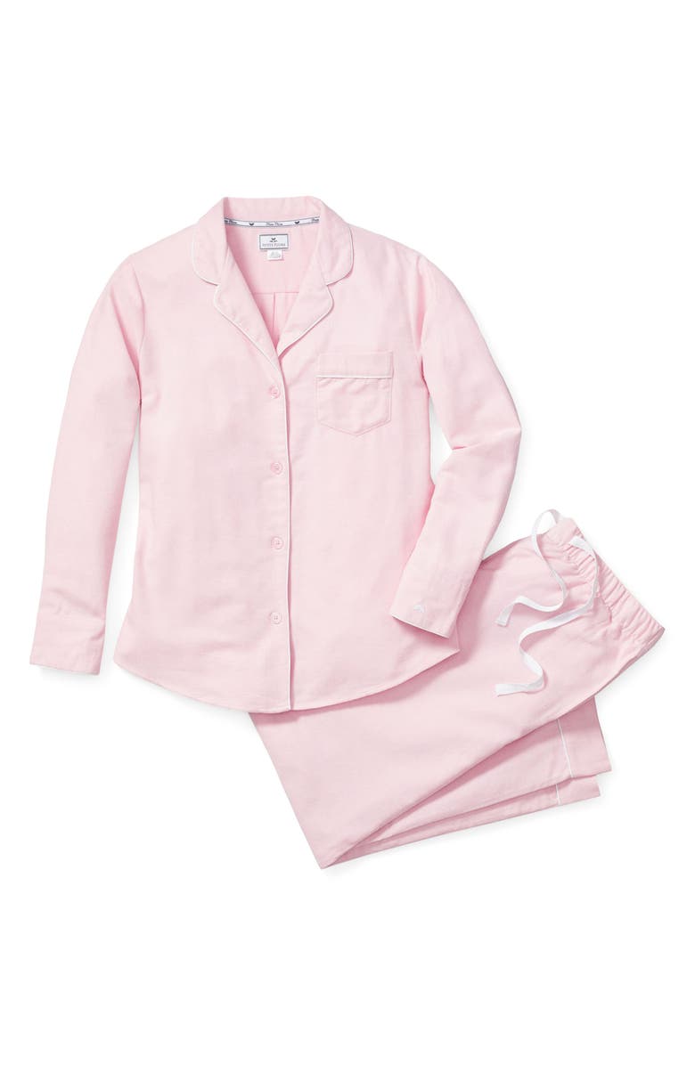 Petite Plume Kids' Pink Flannel Pajama Set, Main, color, Pink