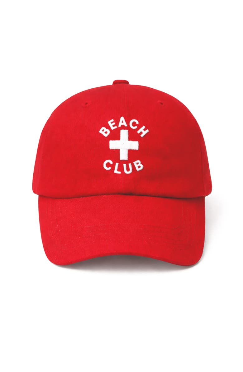 Bits & Bows Beach Club Baseball Hat, Alternate, color, Red