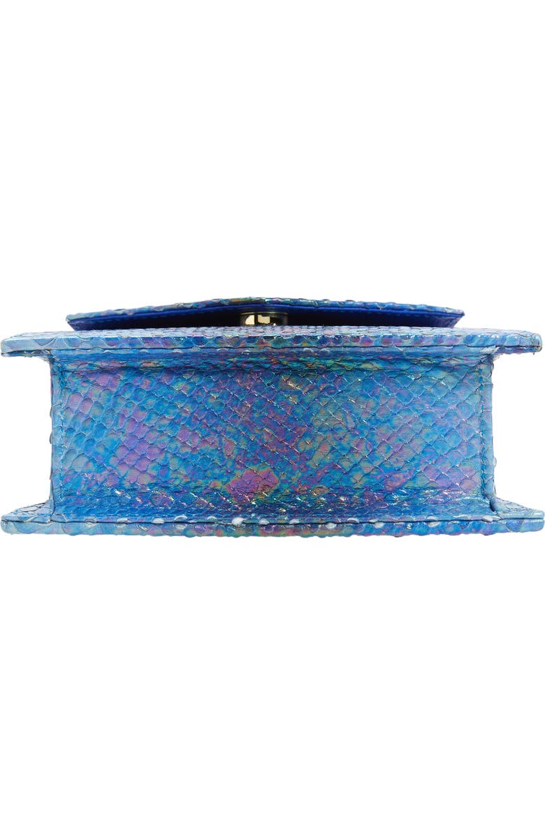 Anima Iris The Zaza Croc Embossed Leather Top Handle Bag, Alternate, color,