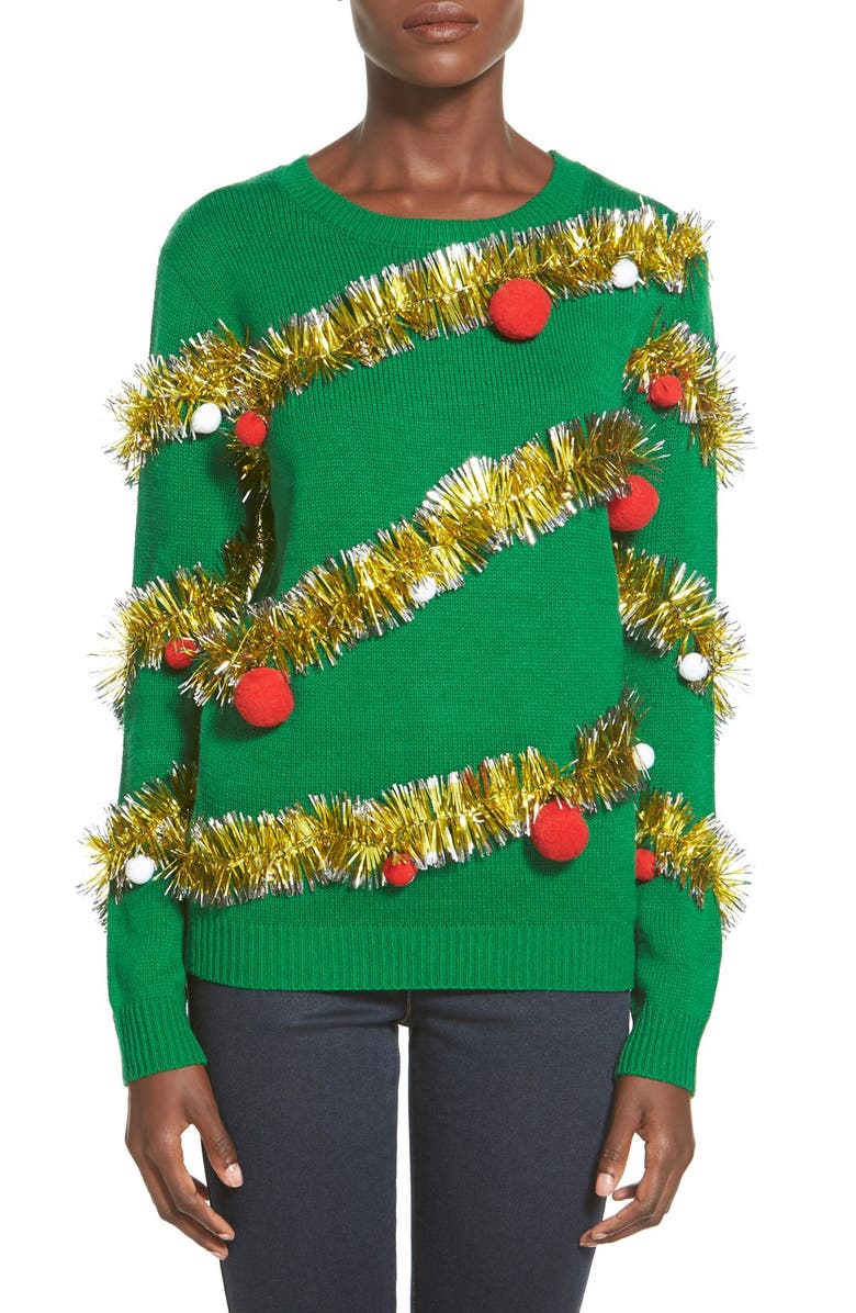 Ten Sixty Sherman Tinsel Ball Christmas Sweater, Main, color,