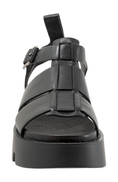 Eos Footwear Kailan Lug Sole Fisherman Sandal In Black