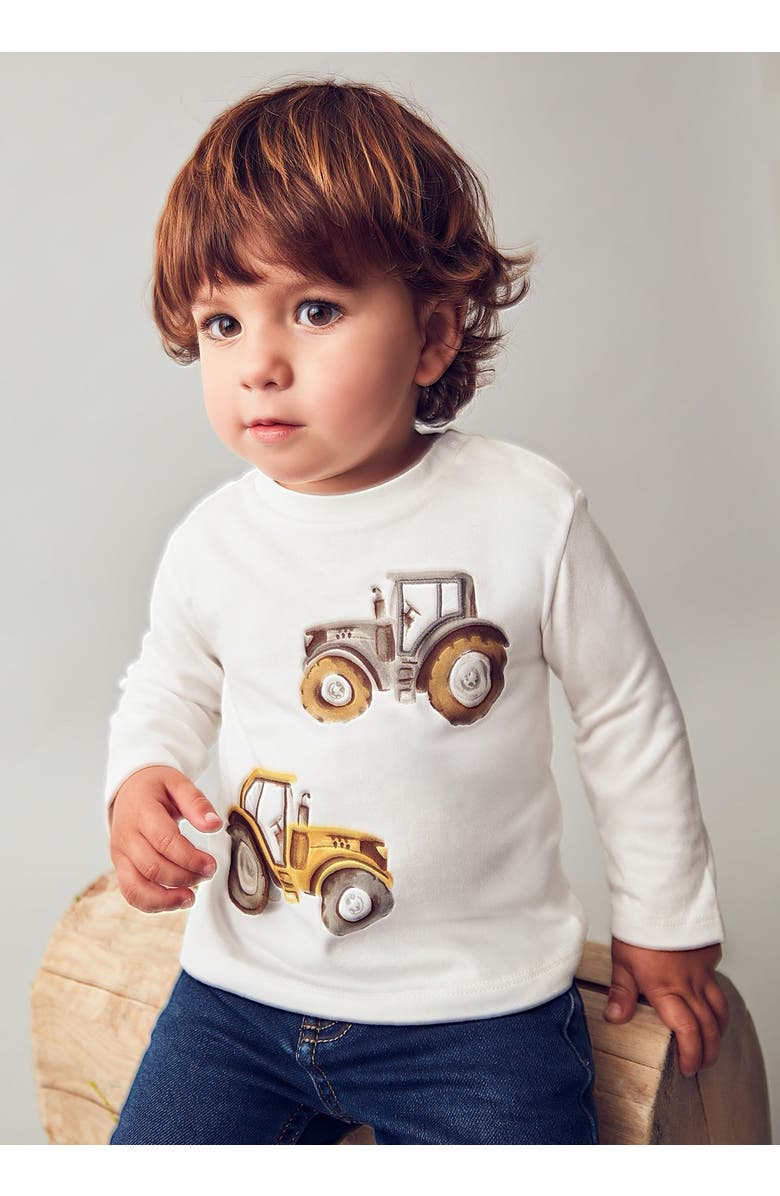 Mayoral Interactive Tractor T-Shirt, Alternate, color, White