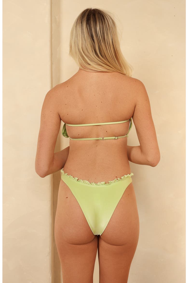 Rikki Bandeau Bikini Top, Alternate, color, Butterfly