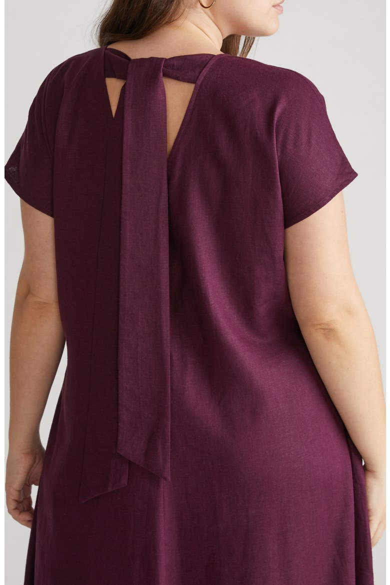Louvre Tie Back Maxi Dress, Alternate, color, ACAI PURPLE