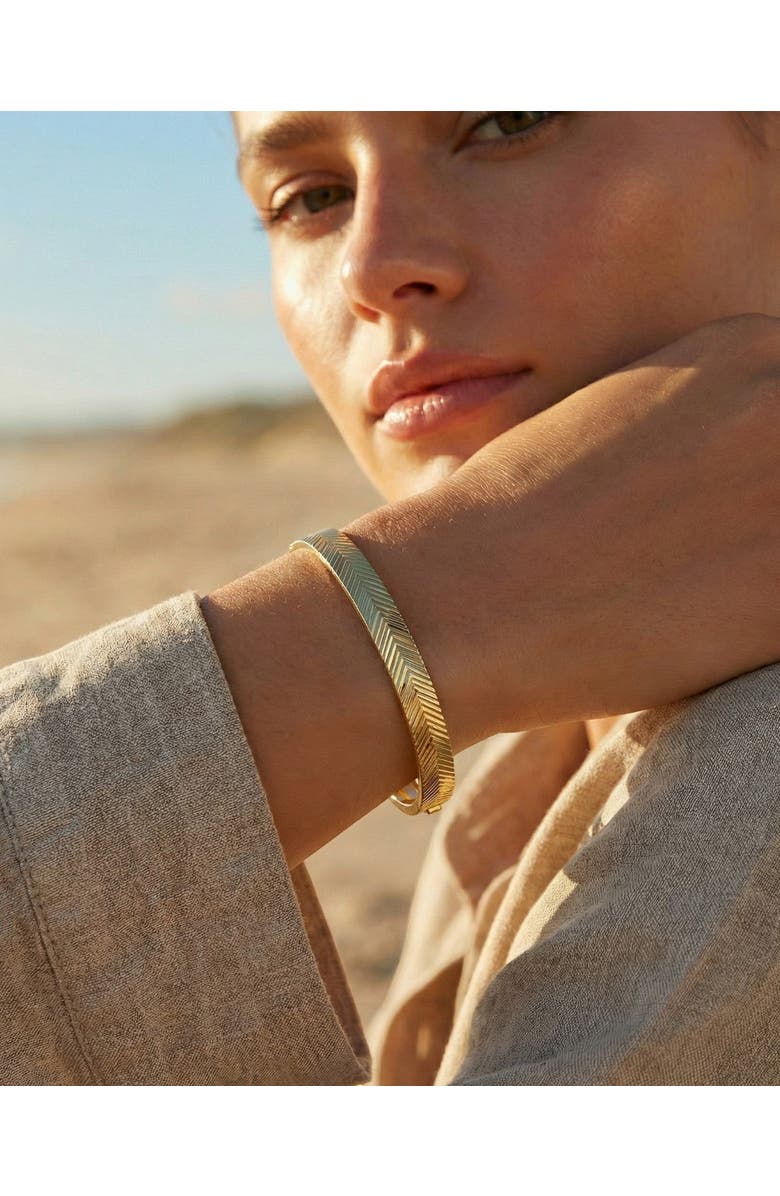 NATIVE GEM Sunray Bangle Bracelet, Alternate, color, Gold