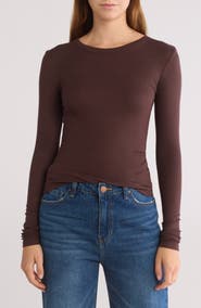 Abound Long Sleeve Rib Knit T-Shirt