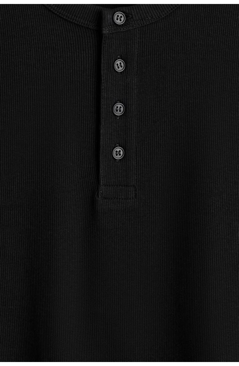 COS Slim-Fit Ribbed Henley T-Shirt, Alternate, color, 