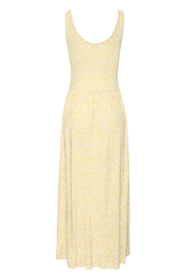 Printed Scoop Neck Dress, Alternate, color, Yellow