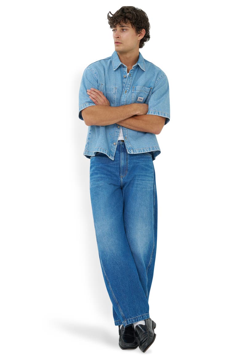 Barrel Leg Jeans, Alternate, color, MODERN MAKER