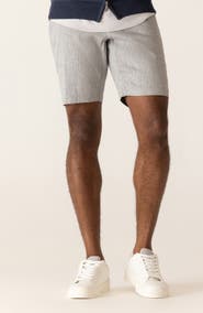 DEKE Oasis 8.5-Inch Linen Blend Bermuda Shorts