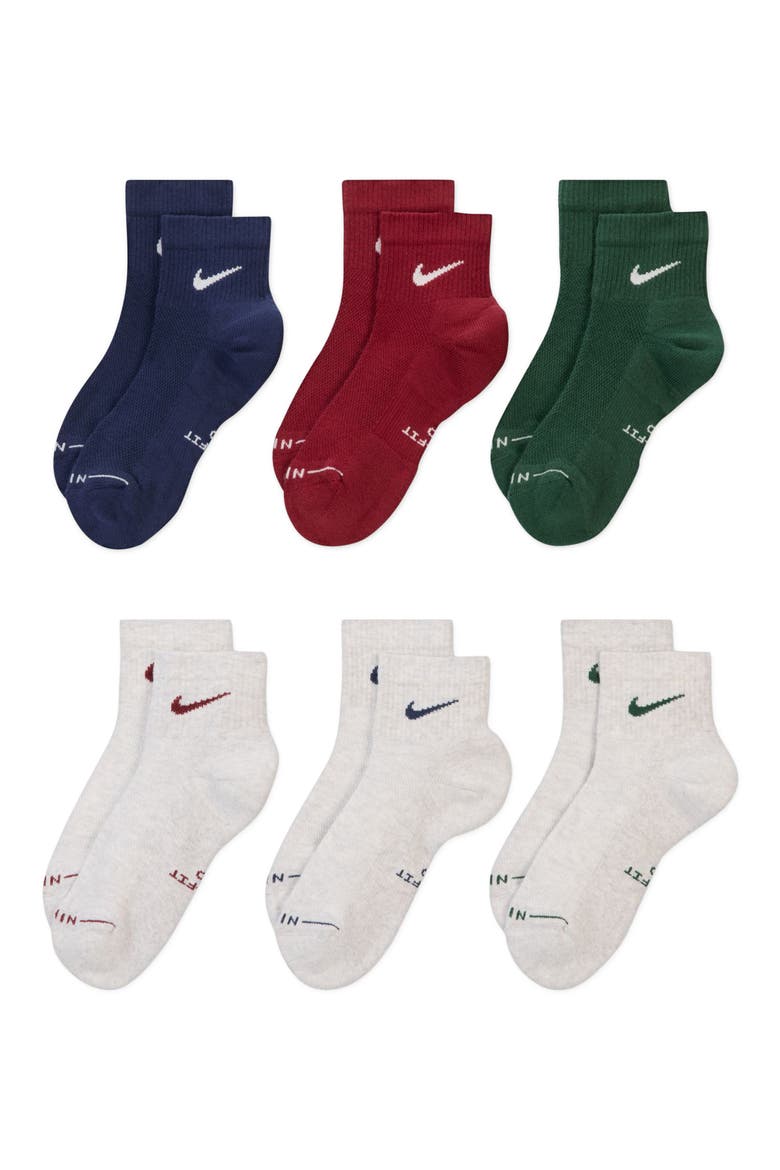 Everday Elevated Assorted 6-Pack Cotton Blend Ankle Socks, Main, color, 907 MULTI-COLOR