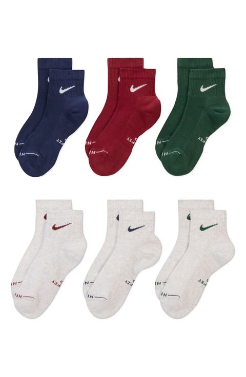Everday Elevated Assorted 6-Pack Cotton Blend Ankle Socks