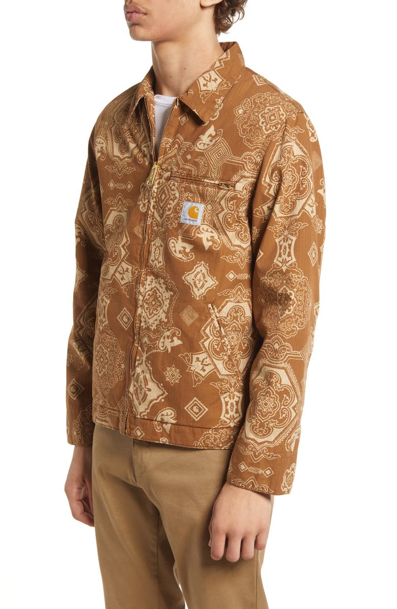 Carhartt Work In Progress Detroit Paisley Print Jacket, Alternate, color, 