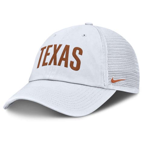 Men's Nike White Texas Longhorns Club Campus Trucker Adjustable Hat