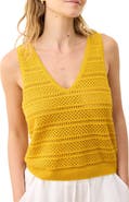 Marine Layer Finley Open Stitch Sweater Tank