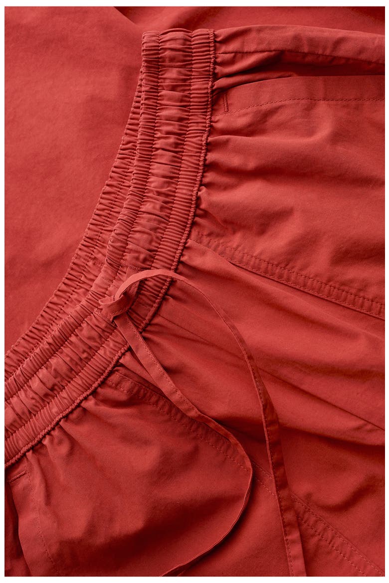 Sholl Drawstring Tapered Organic Cotton Twill Pants, Alternate, color, MASALA