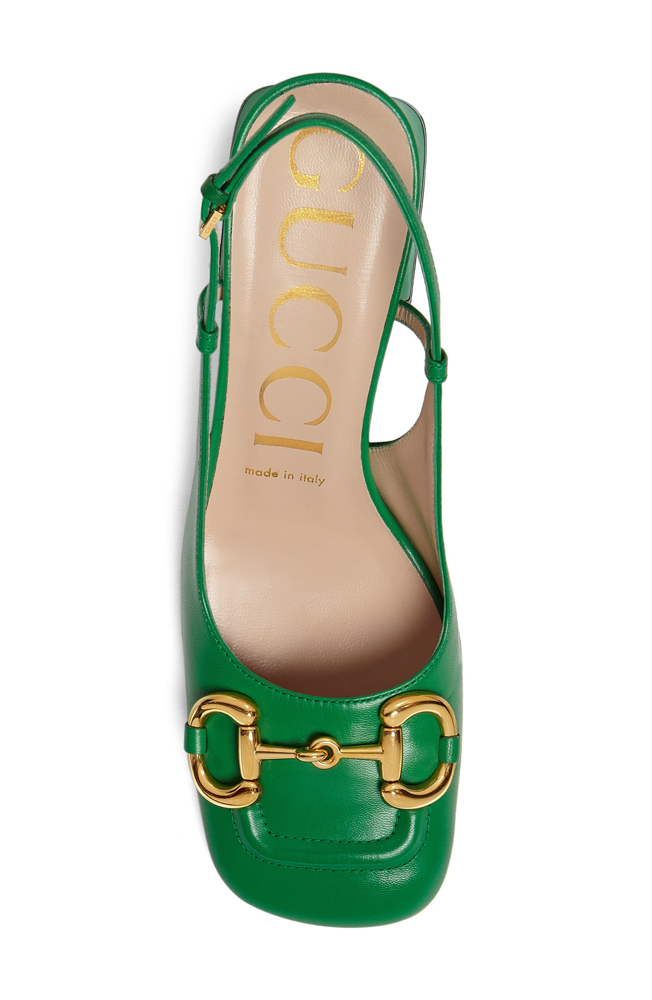 Gucci Baby Horsebit Slingback Pump, Alternate, color, 
