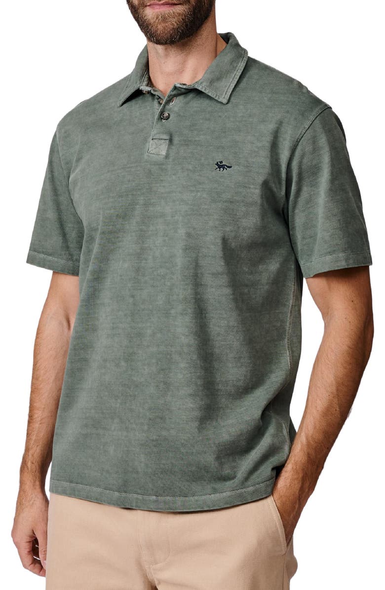 Aubin Arkwright Heavyweight Jersey Polo, Alternate, color, Khaki