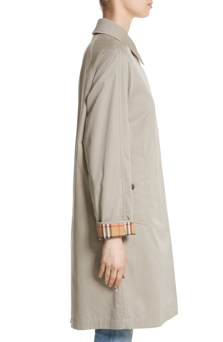Burberry Camden Cotton Car Coat, Alternate, color, 