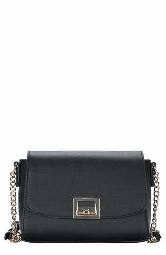 Madison West Flip Lock Flap Crossbody Bag
