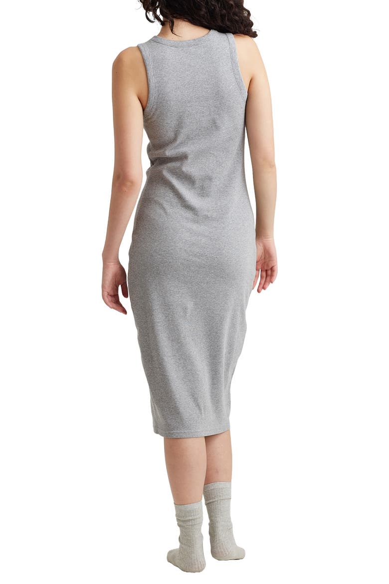 Milla Rib Shelf Bra Nightgown, Alternate, color, GREY