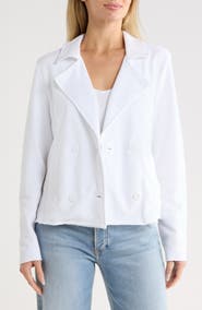 Tommy Bahama Marina Del Mar Double Breasted Crop Fleece Jacket