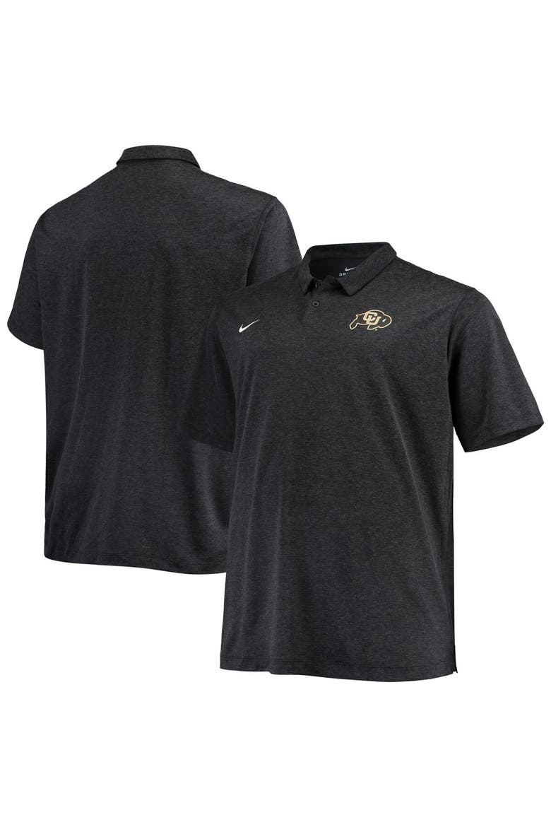 Men's Nike Heathered Black Colorado Buffaloes Big & Tall Performance Polo, Main, color, Black
