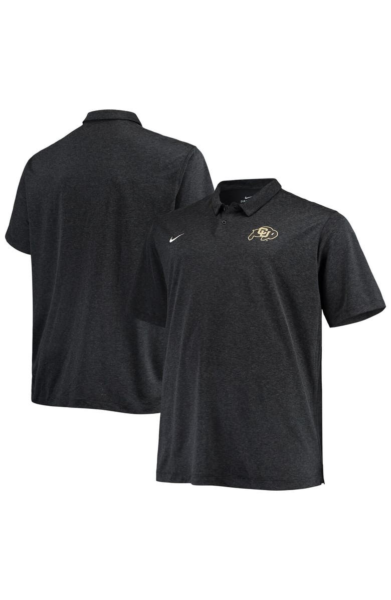 Nike Men's Nike Heathered Black Colorado Buffaloes Big & Tall Performance Polo, Main, color, Black