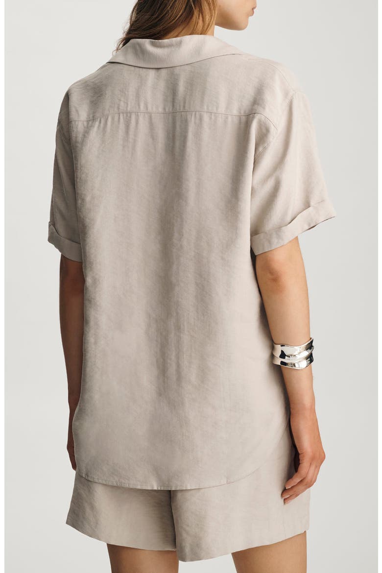 Short Sleeve Modal Blend Shirt, Alternate, color, OYSTER GRAY