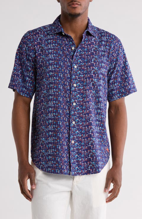 Last Call Short Sleeve Button-Up Shirt