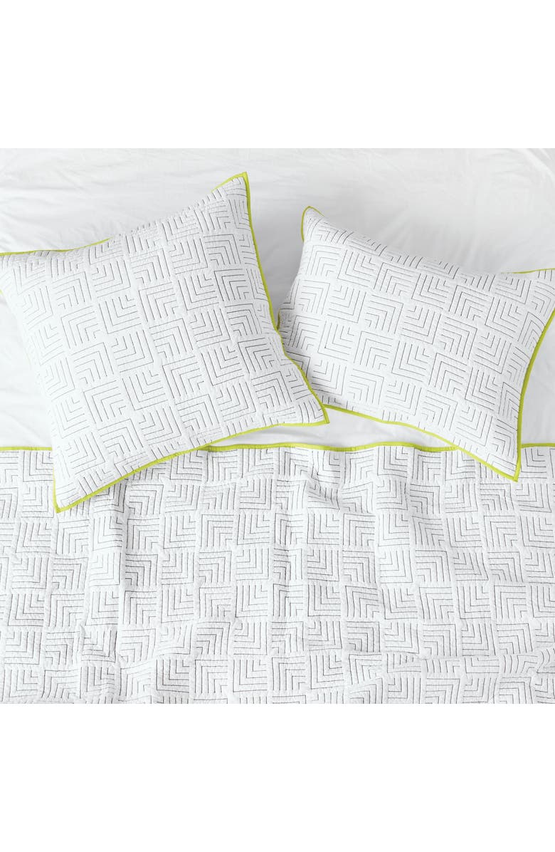 carol & frank Spencer Cotton Standard Pillow Sham, Alternate, color, White