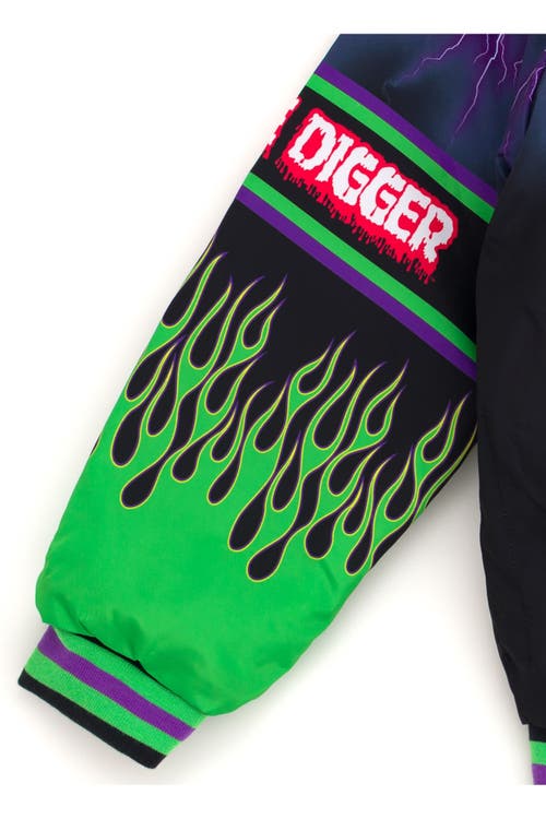Monster Jam Zip-up Bomber Jacket In Multi