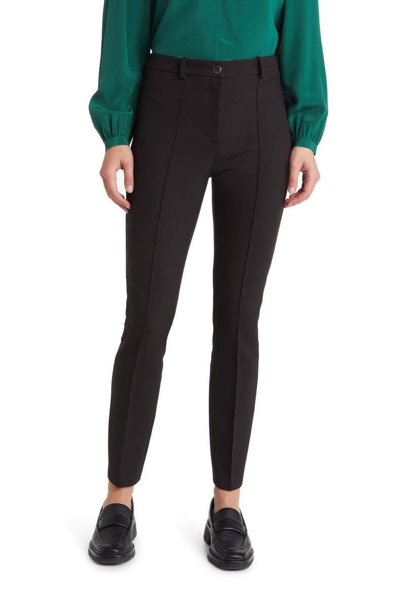 Tanaina Slim Fit Trousers, Main, color, BLK