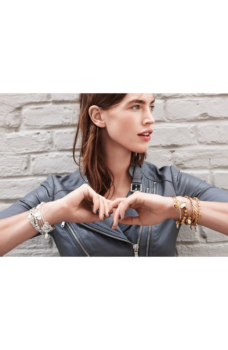 Alex and Ani Birthstone Expandable Wire Bangle, Alternate, color, 