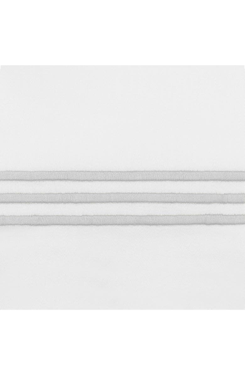 Matouk Bel Tempo Set of 2 520 Thread Count Cotton Perccale Pillowcases, Alternate, color, Silver