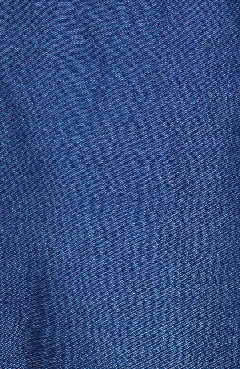 BEAMS Plus Men's WORK Indigo Chambray Button-Up Shirt, Alternate, color, 