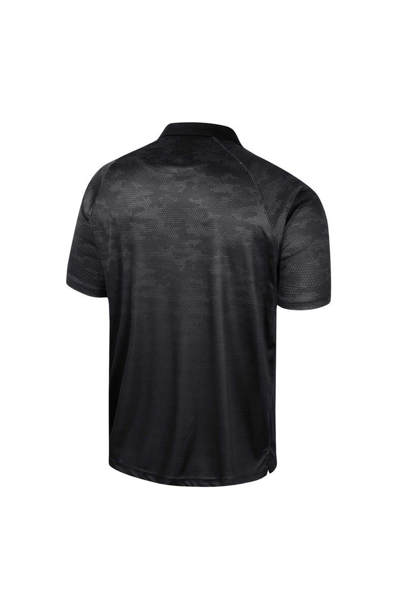 COLOSSEUM Men's Colosseum Black UCF Knights Honeycomb Raglan Polo, Alternate, color, 