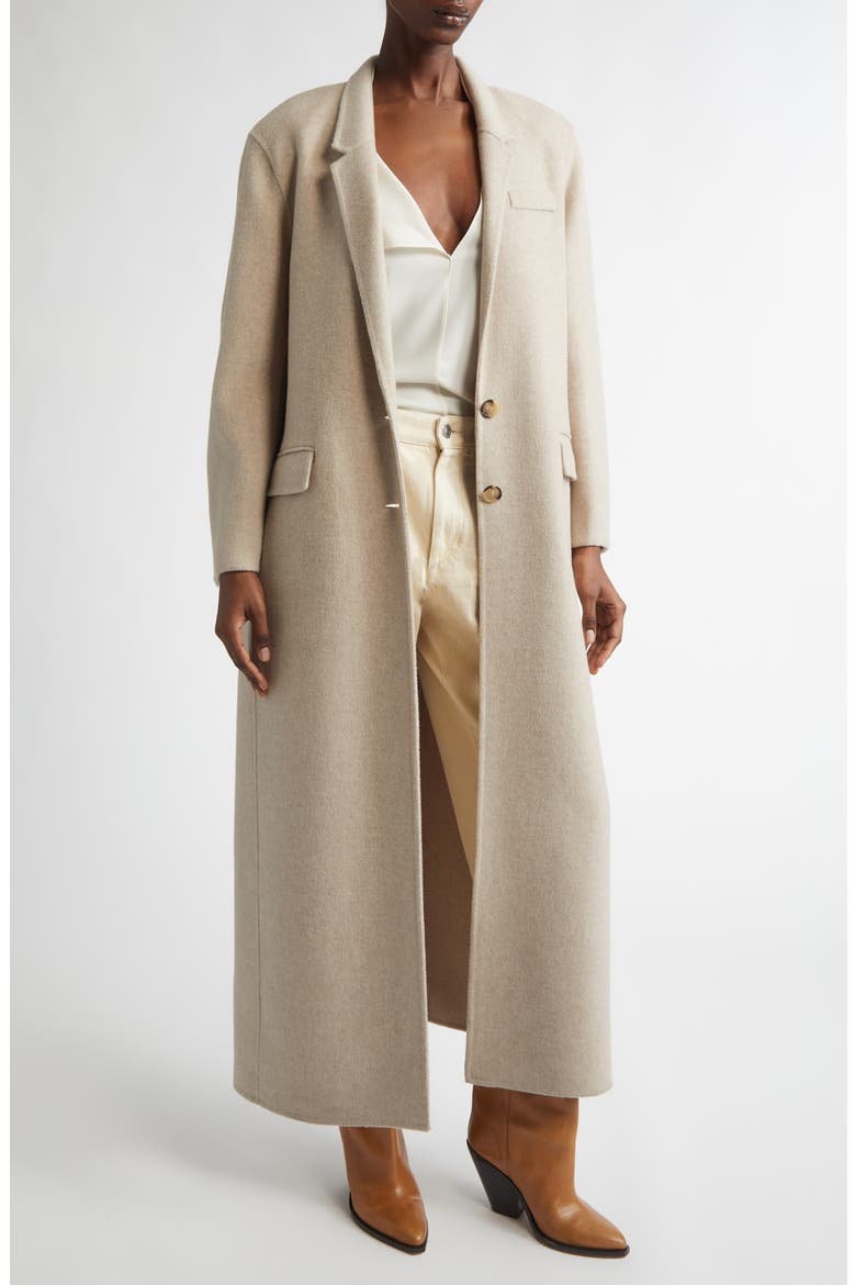 Wool & Cashmere Coat, Main, color, SAND